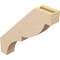 Ekena Millwork 3-inch W x 18-inch D x 18-inch H Valencia Rough Cedar Woodgrain TimberThane Knee Brace, Primed BRCUR03X18X18VALRCPR - alternate 5